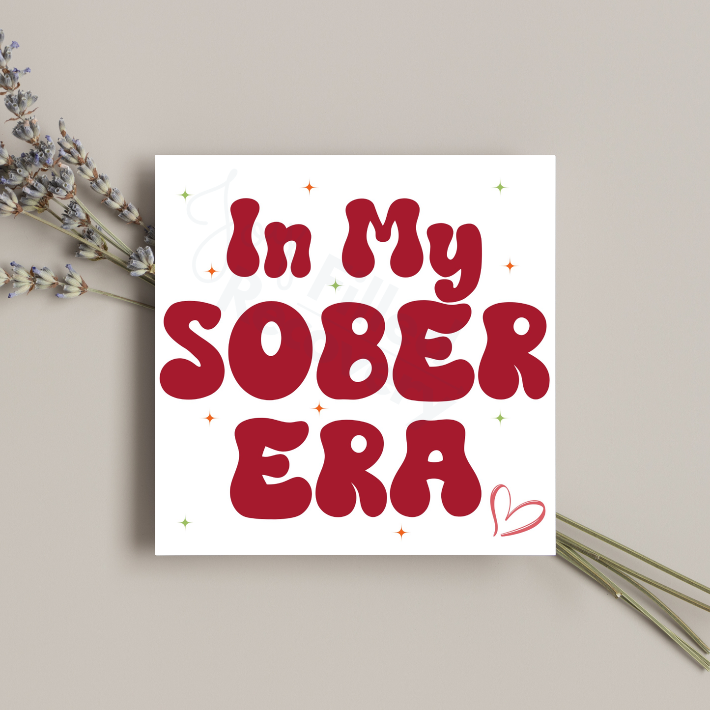 In My Sober Era - Digital Download Design