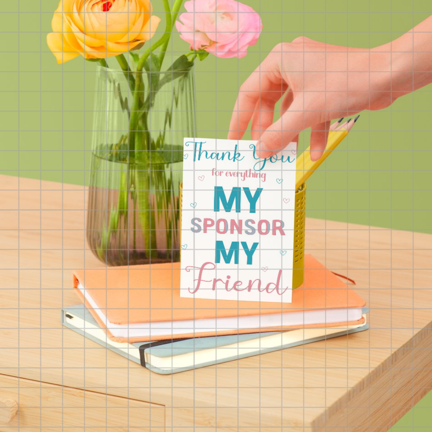 Thank You My Sponsor My Friend Digital Print