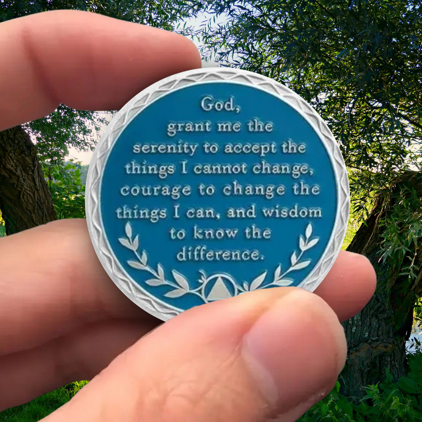 Butterfly Tree Sobriety Coin