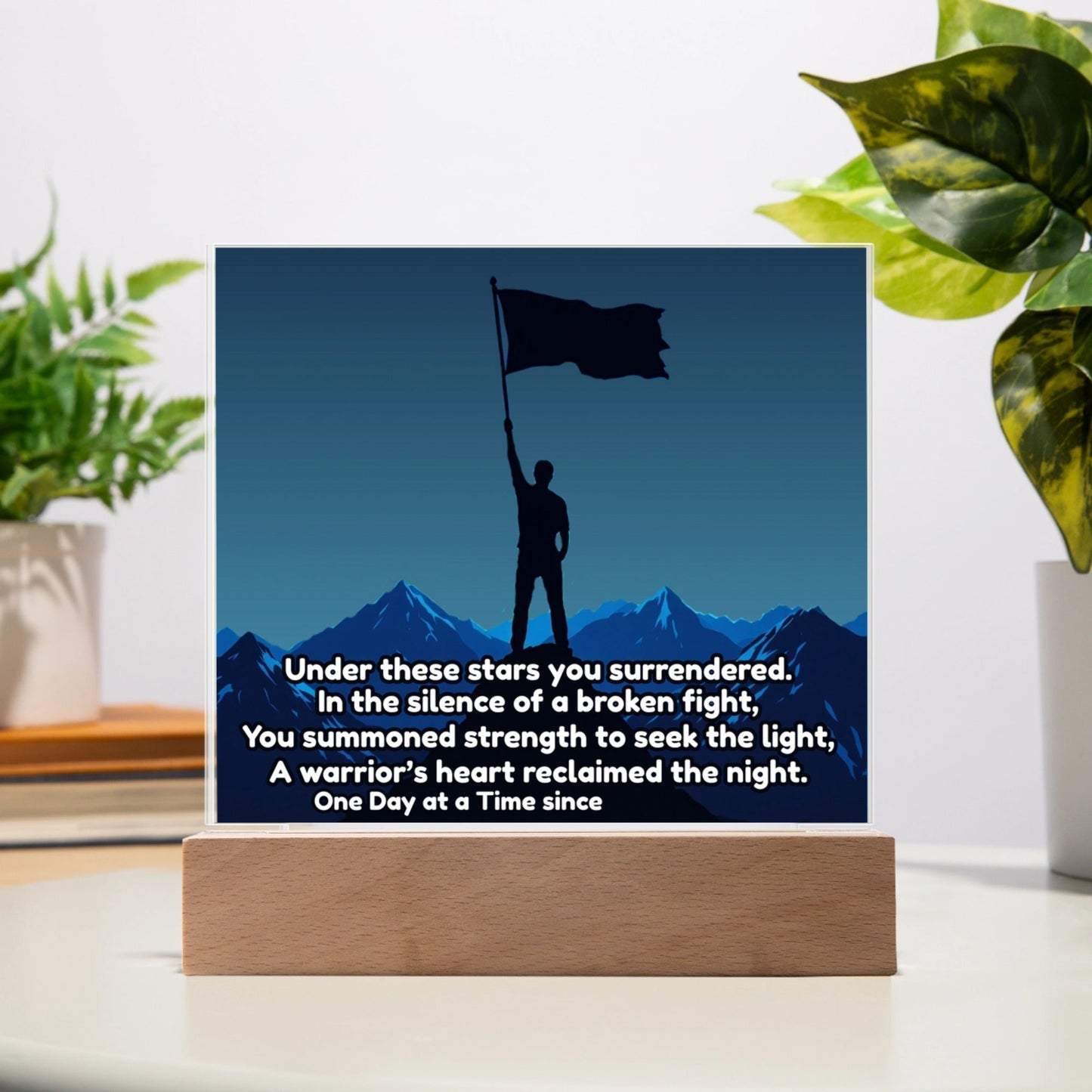 Under These Stars You Surrendered LED Sober Star Map