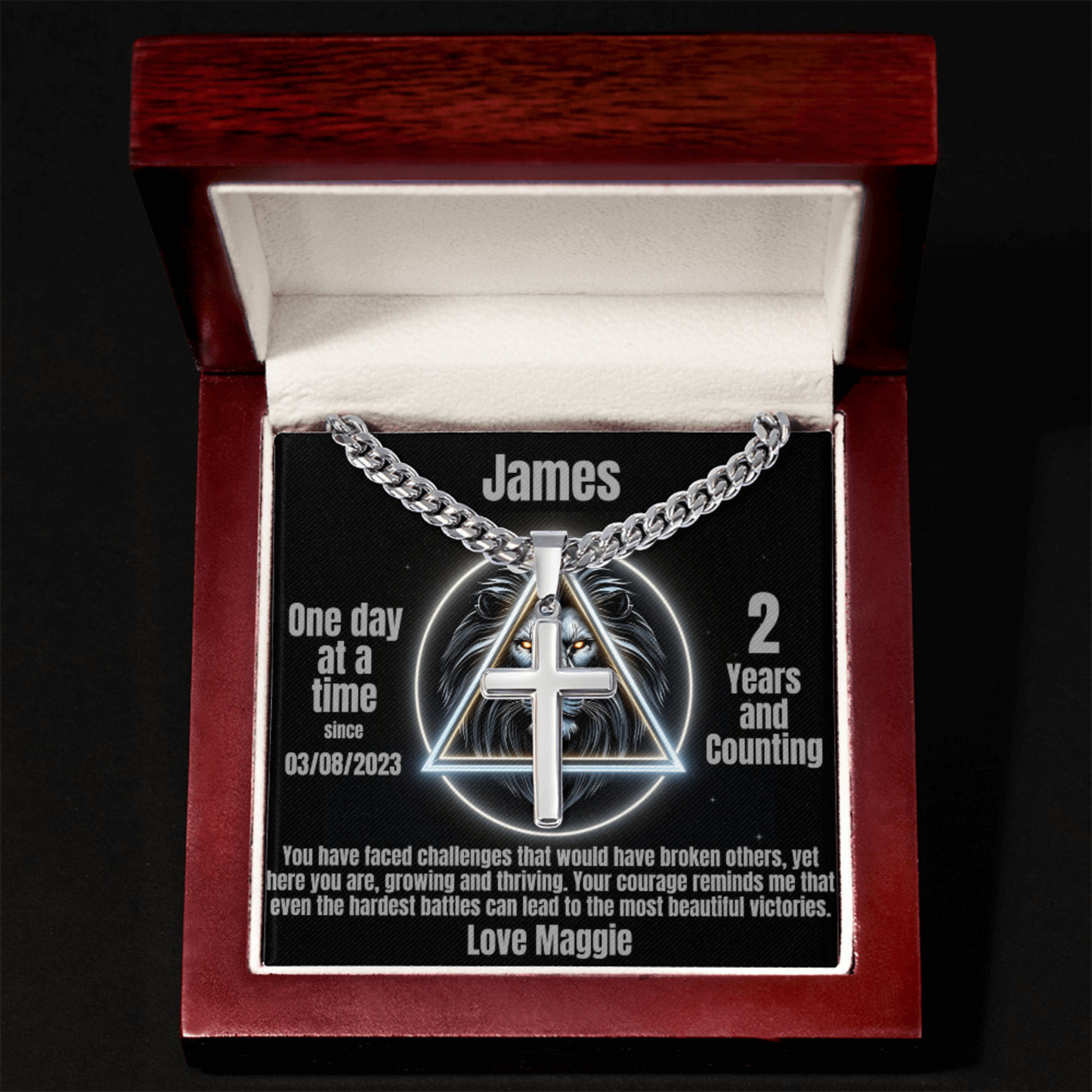 Celebrate Strength Personalized Sobriety Gift for Men