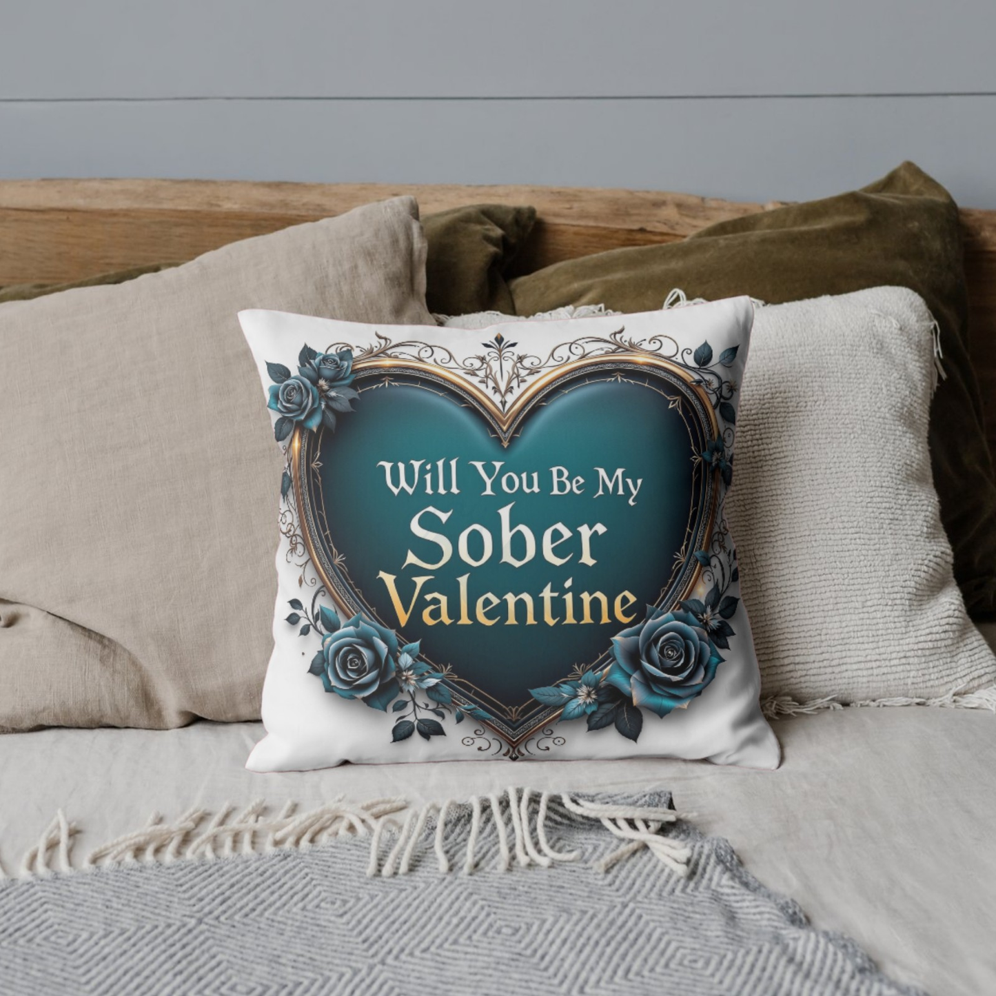 Will You Be My Sober Valentine - Digital Download Design