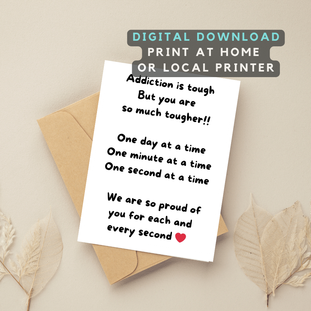 Encouraging Card For Someone In Recovery- Digital Download