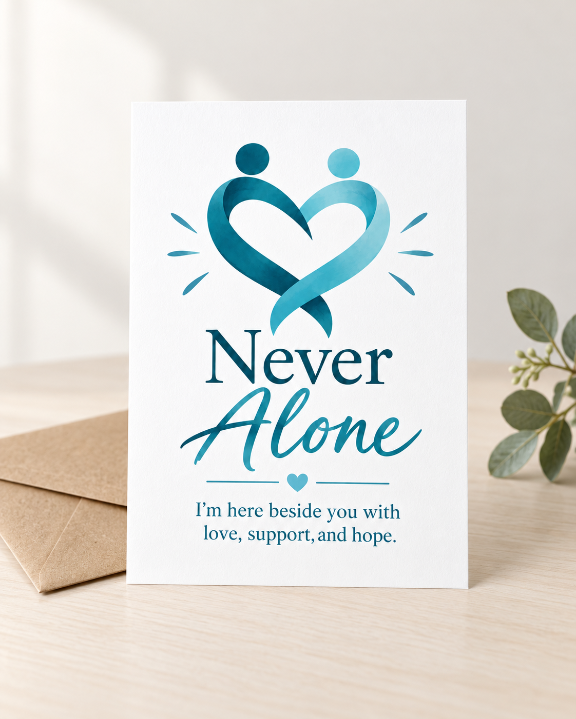 Never Alone – Free Printable & Digital Encouragement Card