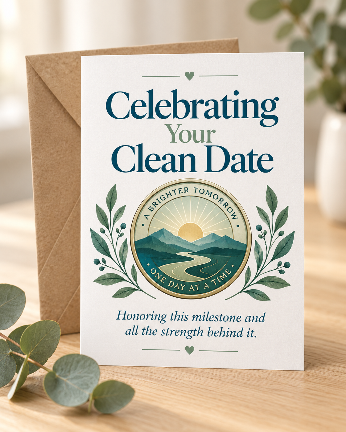 Celebrating Your Clean Date – Free Printable & Digital Recovery Card