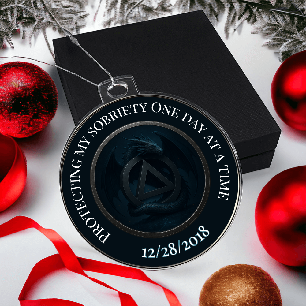 Protecting My Sobriety One Day at a Time Ornament