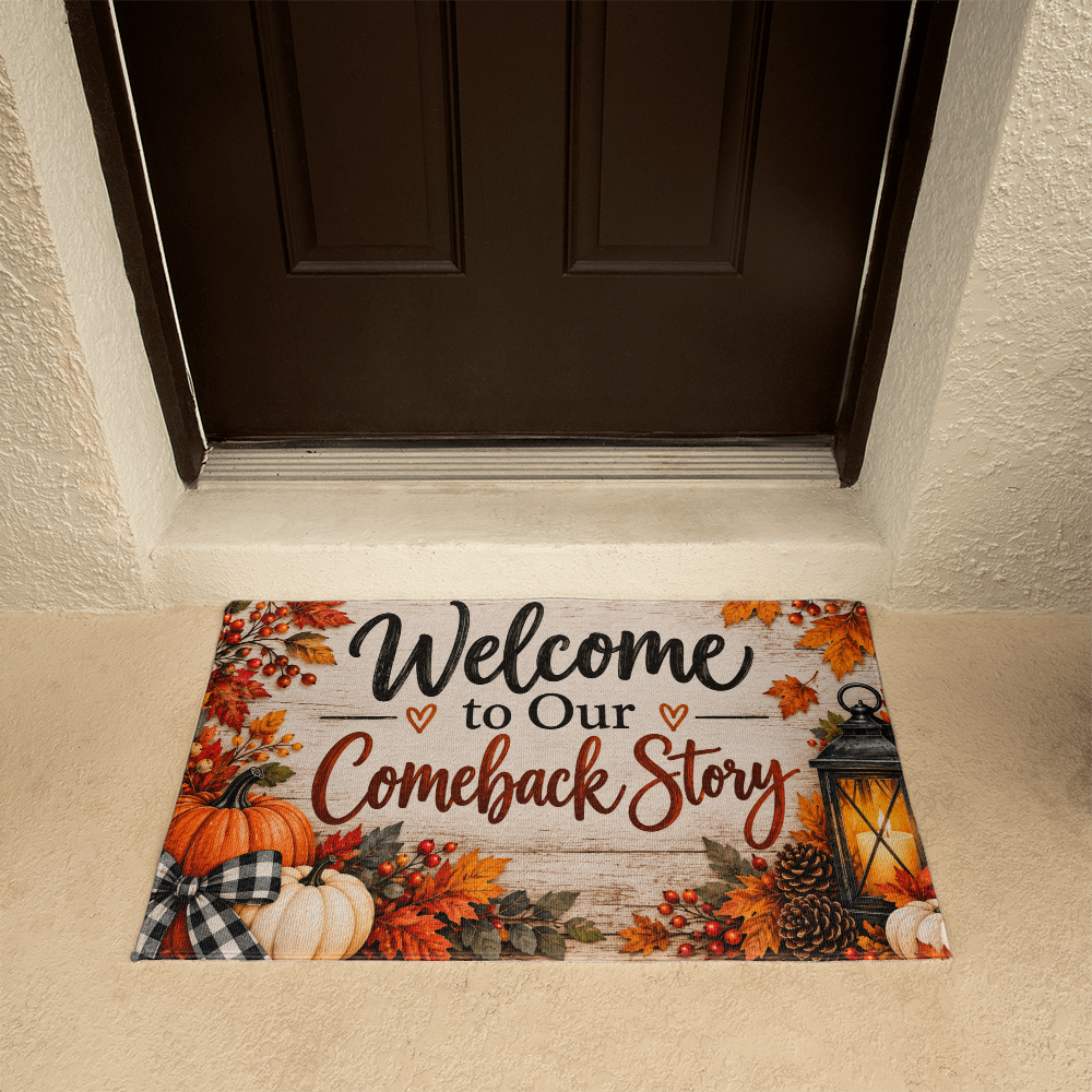 Welcome to Our Comeback Story - Recovery Welcome Mat