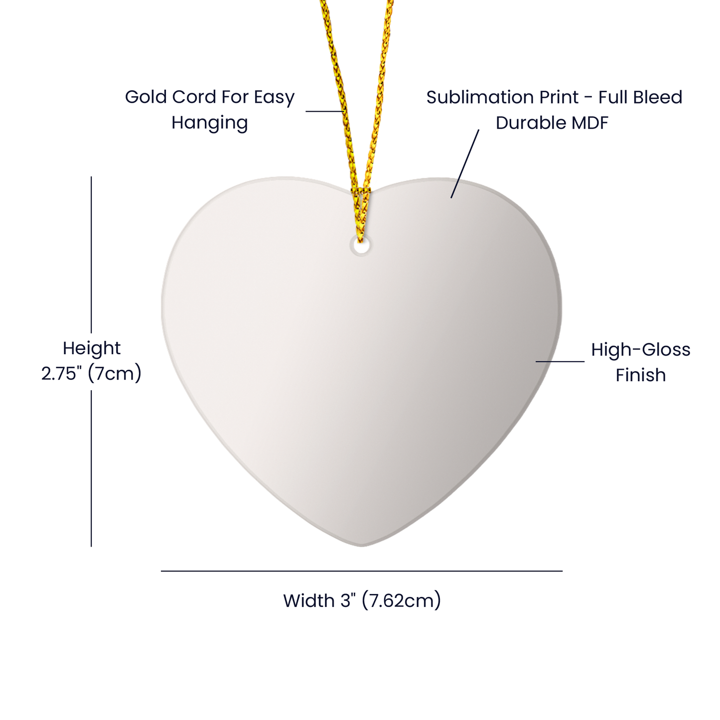 Proud of your Journey Recovery Heart Ornament,