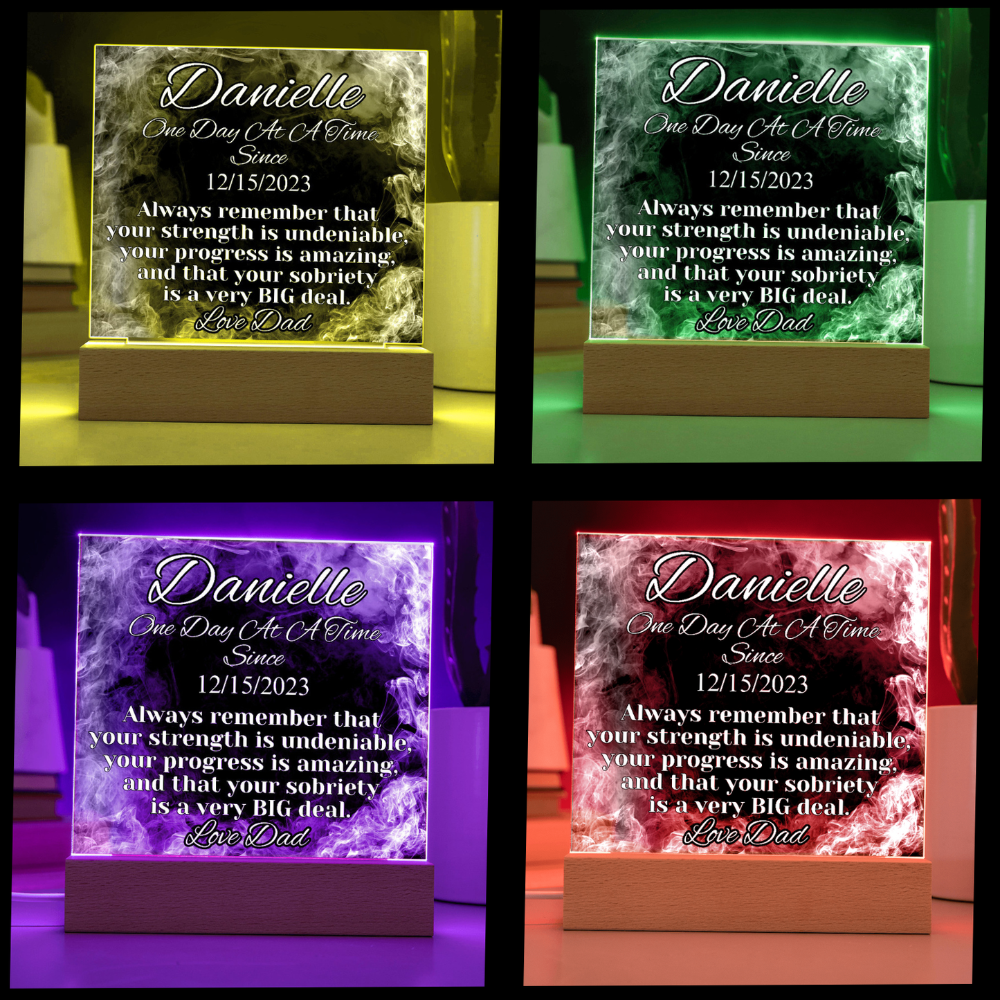 Custom Sober Date LED Acrylic