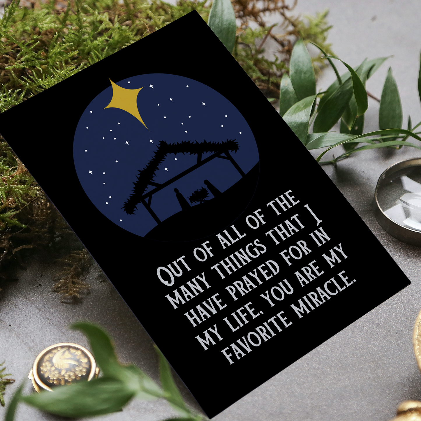 Nativity Christmas Card Digital Download