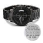 We are so proud of you ~ One day at a time engraved watch