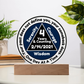 Your Past Does Not Define You LED-Personalized Sobriety Circle Plaque