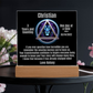 One day at a time - Personalized LED Square Plaque