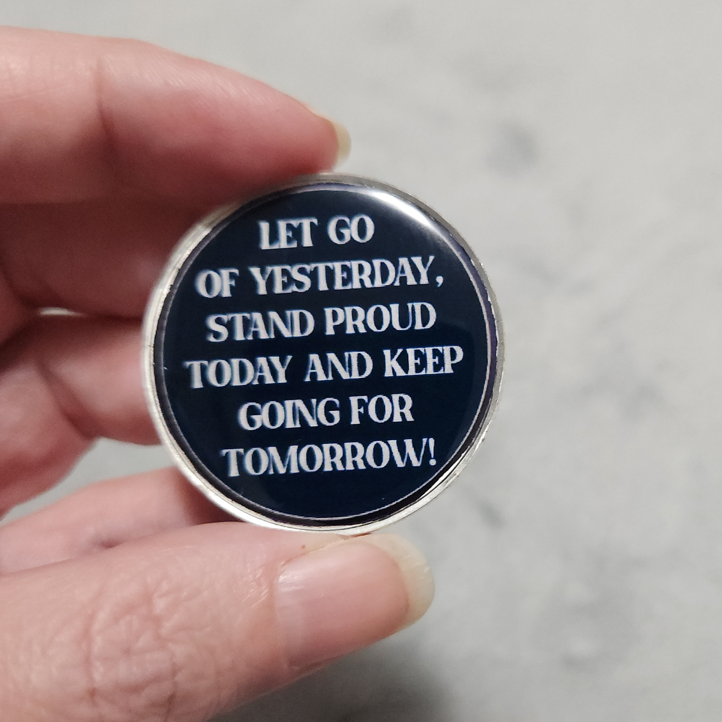 Sobriety Coin With Mountain Sunrise