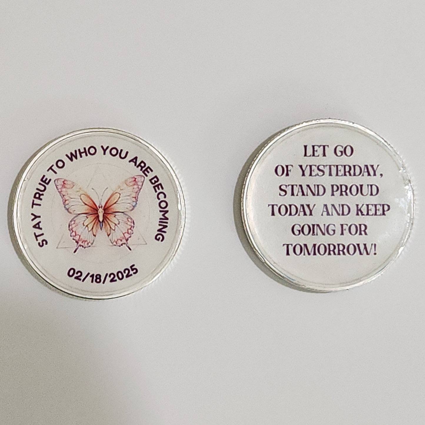 Custom Butterfly Recovery Coin