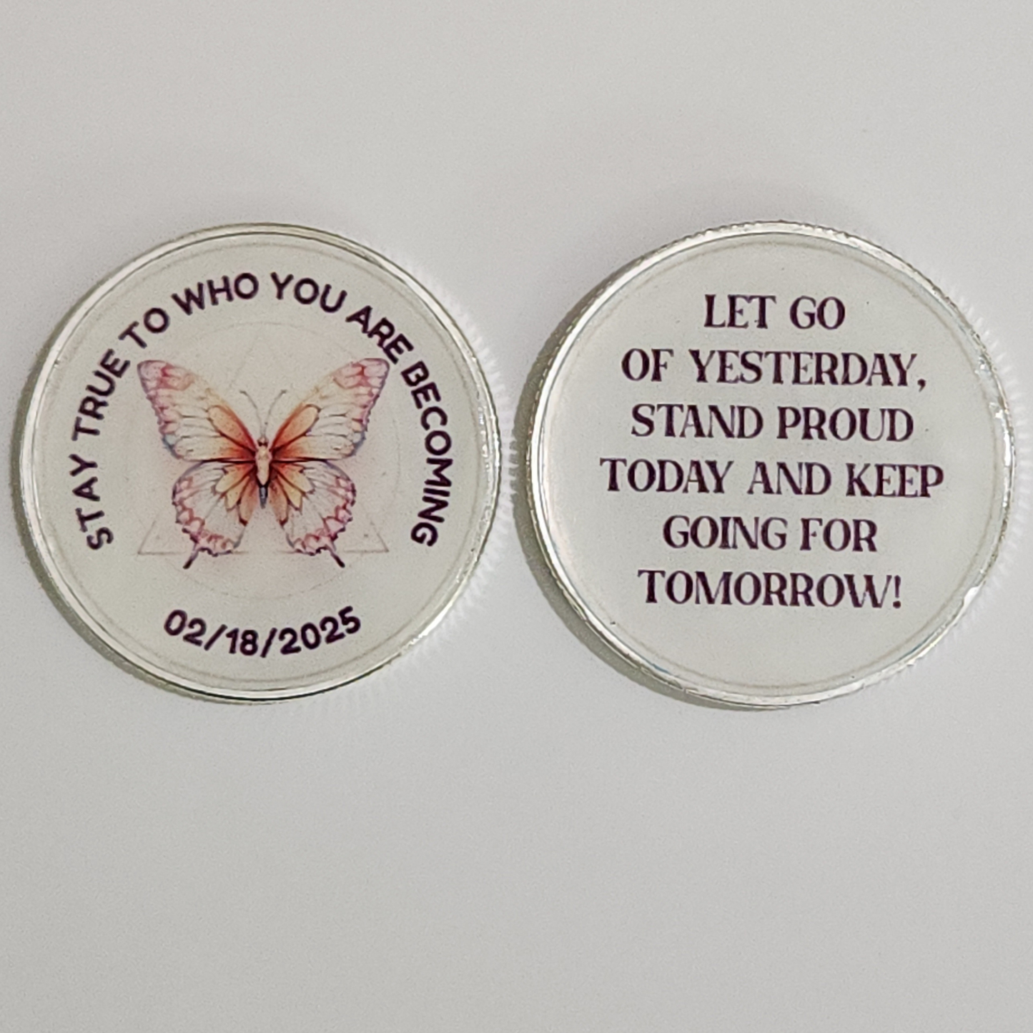 Custom Butterfly Recovery Coin