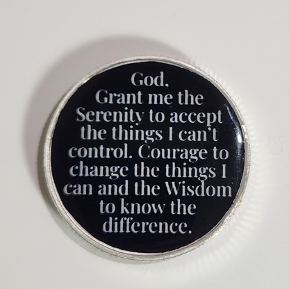 Sobriety Coin With Mountain Sunrise