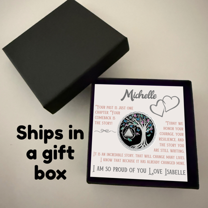 Custom Sobriety Coin with Gift Box and Card