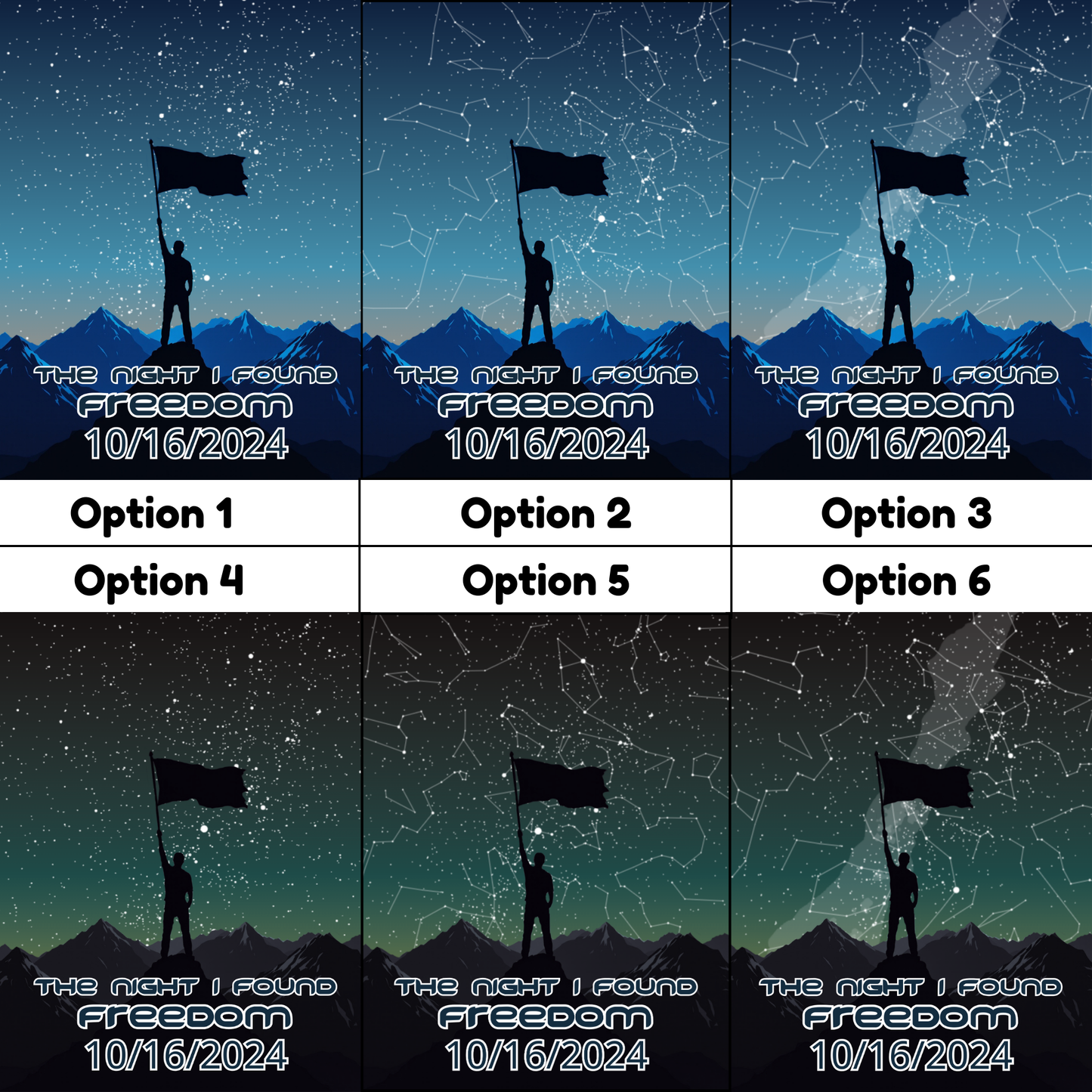 Personalized Sobriety Milestone Poster – Custom Star Map