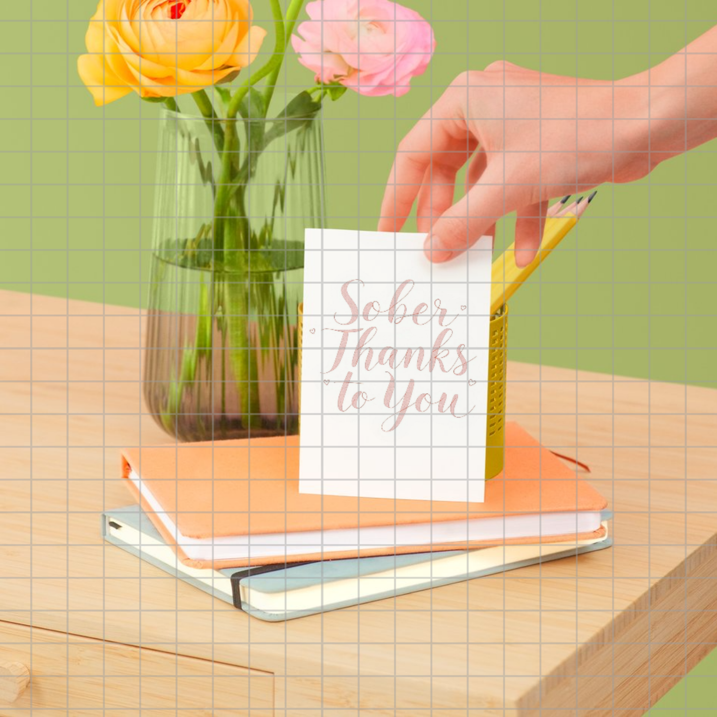Sober Thanks to You Digital Print
