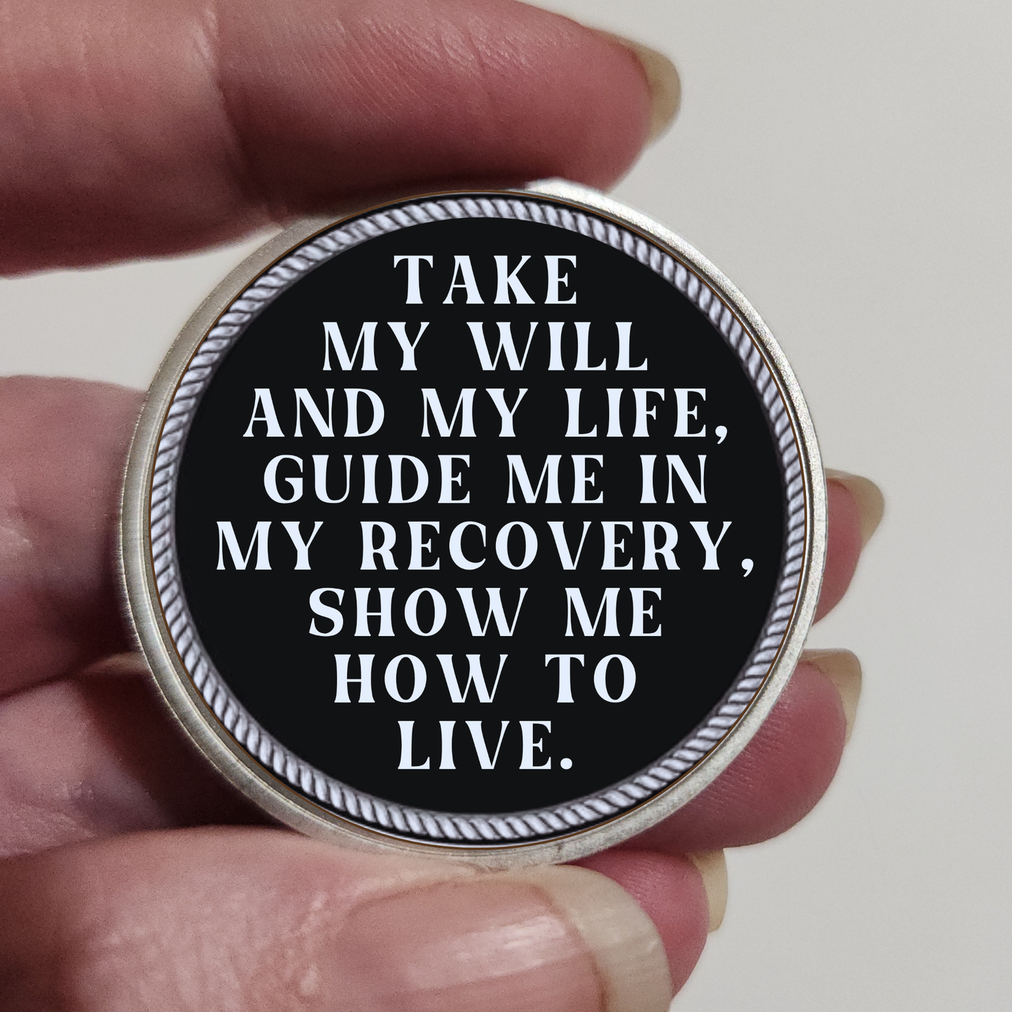 No Matter What AA Recovery Coin With Personalized Name & Date