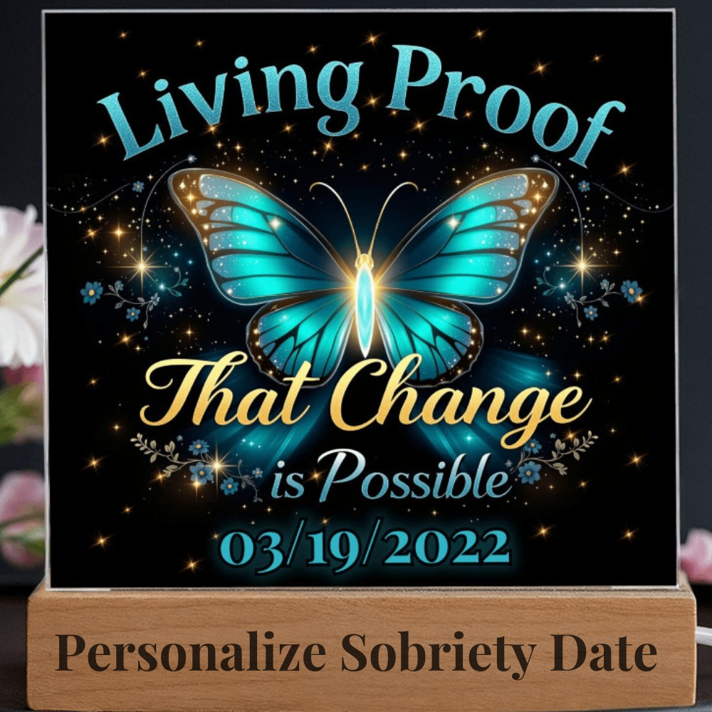 Living Proof - Custom LED Acrylic Plaque