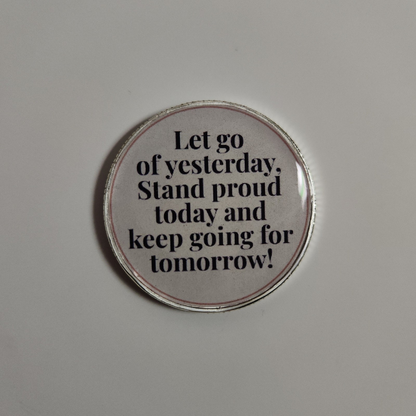 To Thine Own Self Be True ~ Custom Floral AA Coin