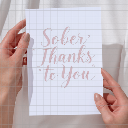 Sober Thanks to You Digital Print