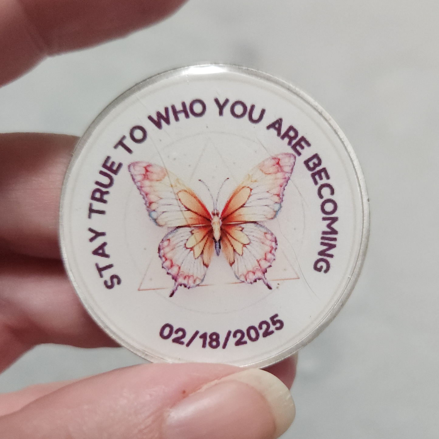 Custom Butterfly Recovery Coin