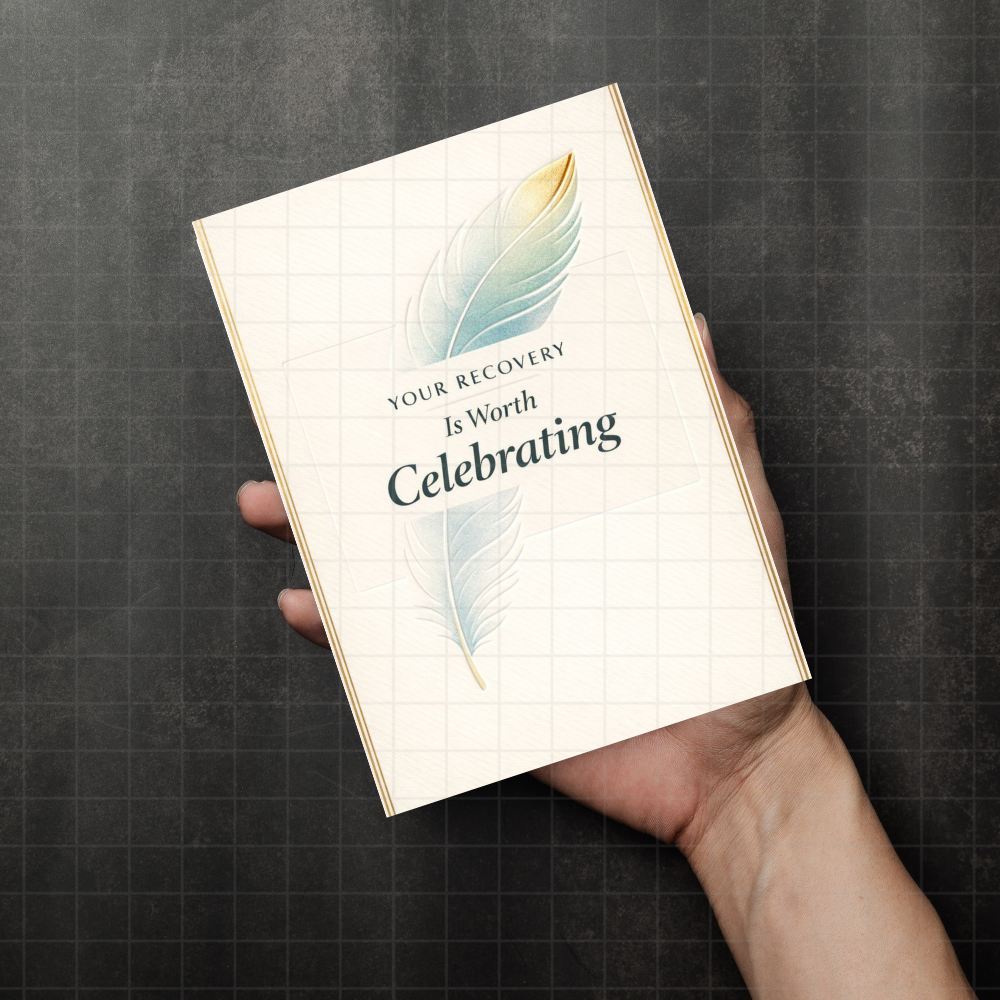 Your Recovery Is Worth Celebrating Printable Card