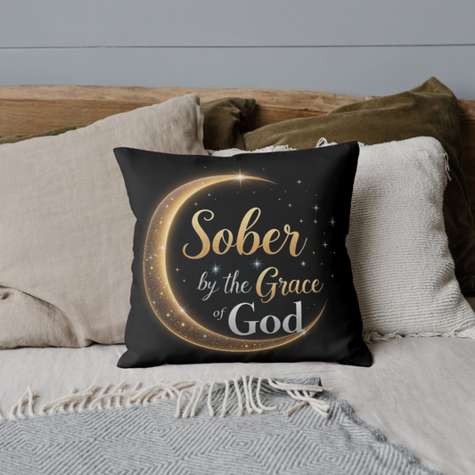 Sober by the Grace of God - Inspirational Digital Design