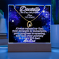 Personalized Sobriety Date Necklace & LED  Galaxy Keepsake