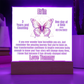Multi-Color Butterfly and AA Symbol - Personalized Sobriety LED Plaque
