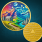 Sober Journey Coin – Rainbow Cabin & Serenity Prayer