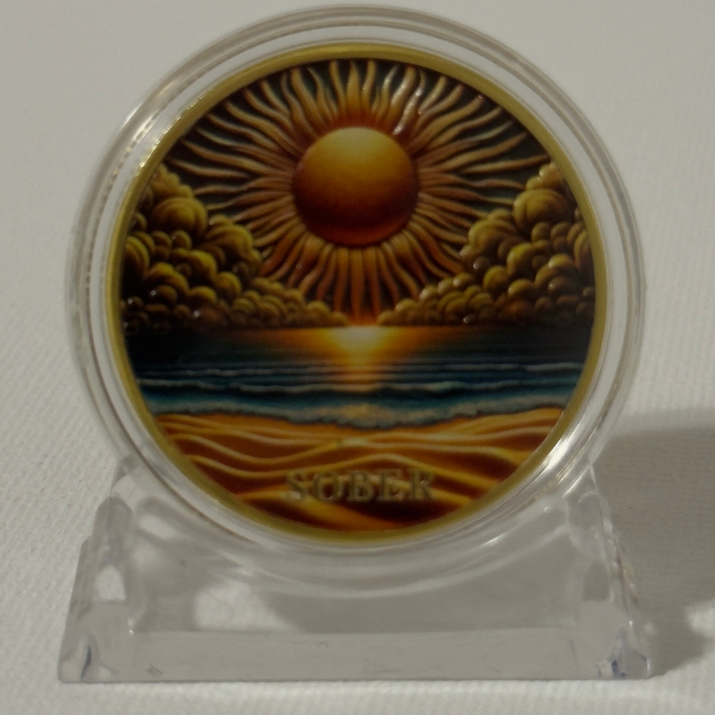 Sunset Sobriety Coin – Personalized Milestone Gift