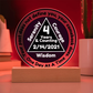 Your Past Does Not Define You LED-Personalized Sobriety Circle Plaque