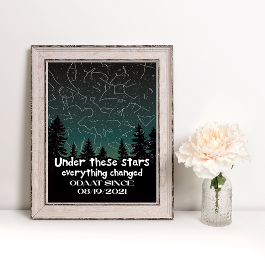 Sobriety Star Map – Under these stars