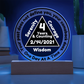 Your Past Does Not Define You LED-Personalized Sobriety Circle Plaque