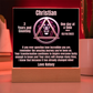 One day at a time - Personalized LED Square Plaque