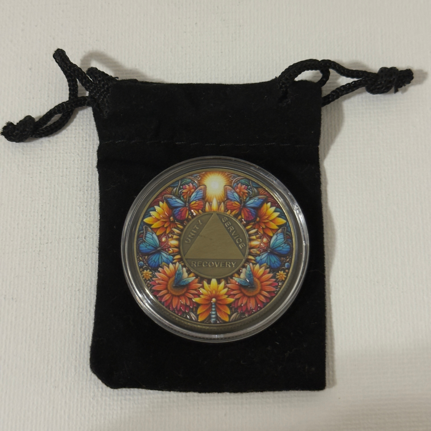 Butterfly Sobriety Coin