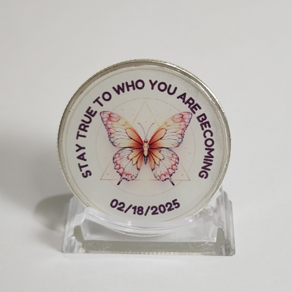 Custom Butterfly Recovery Coin