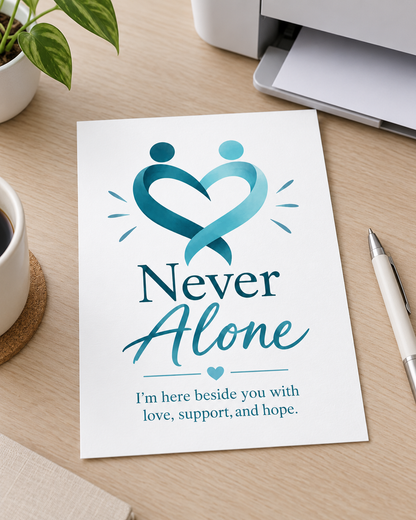 Never Alone – Free Printable & Digital Encouragement Card