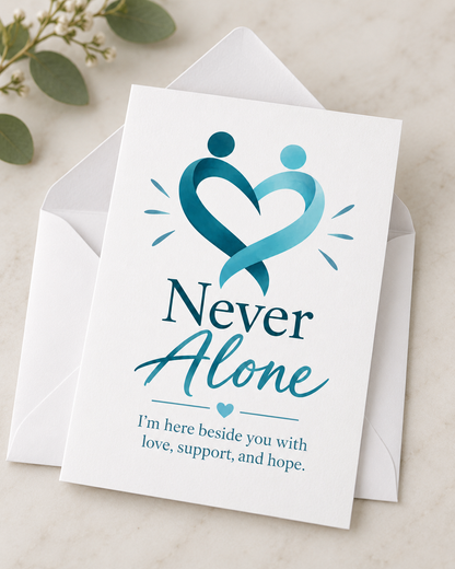 Never Alone – Free Printable & Digital Encouragement Card