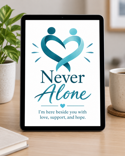 Never Alone – Free Printable & Digital Encouragement Card