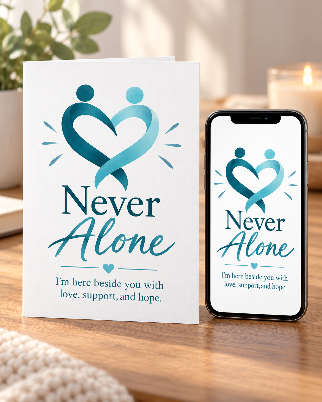 Never Alone – Free Printable & Digital Encouragement Card