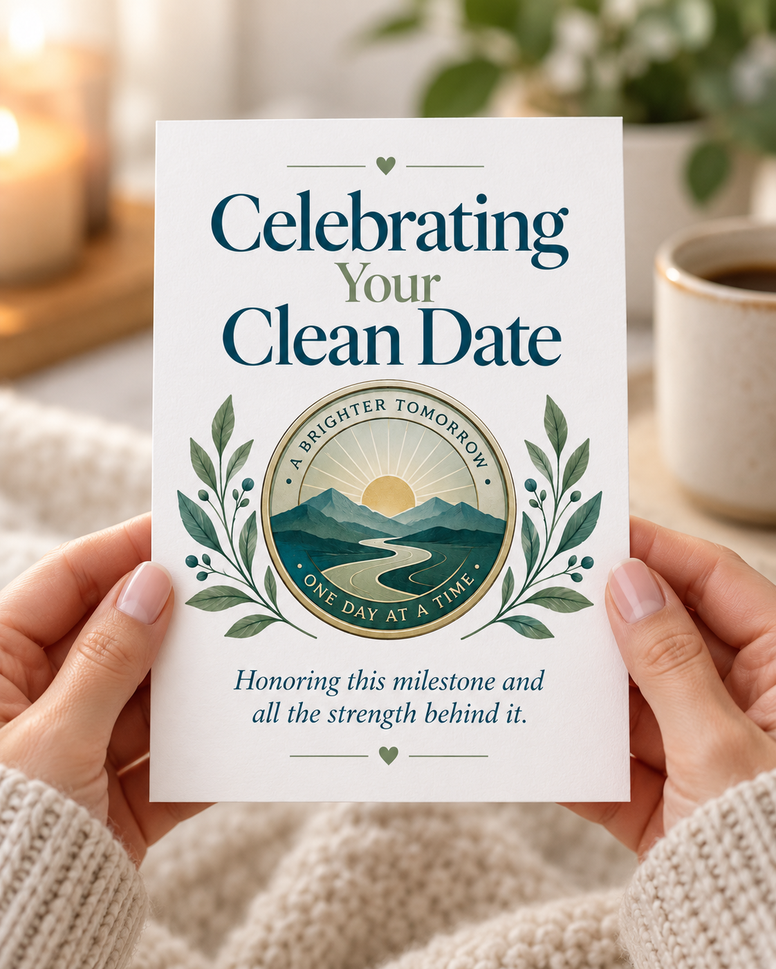 Celebrating Your Clean Date – Free Printable & Digital Recovery Card
