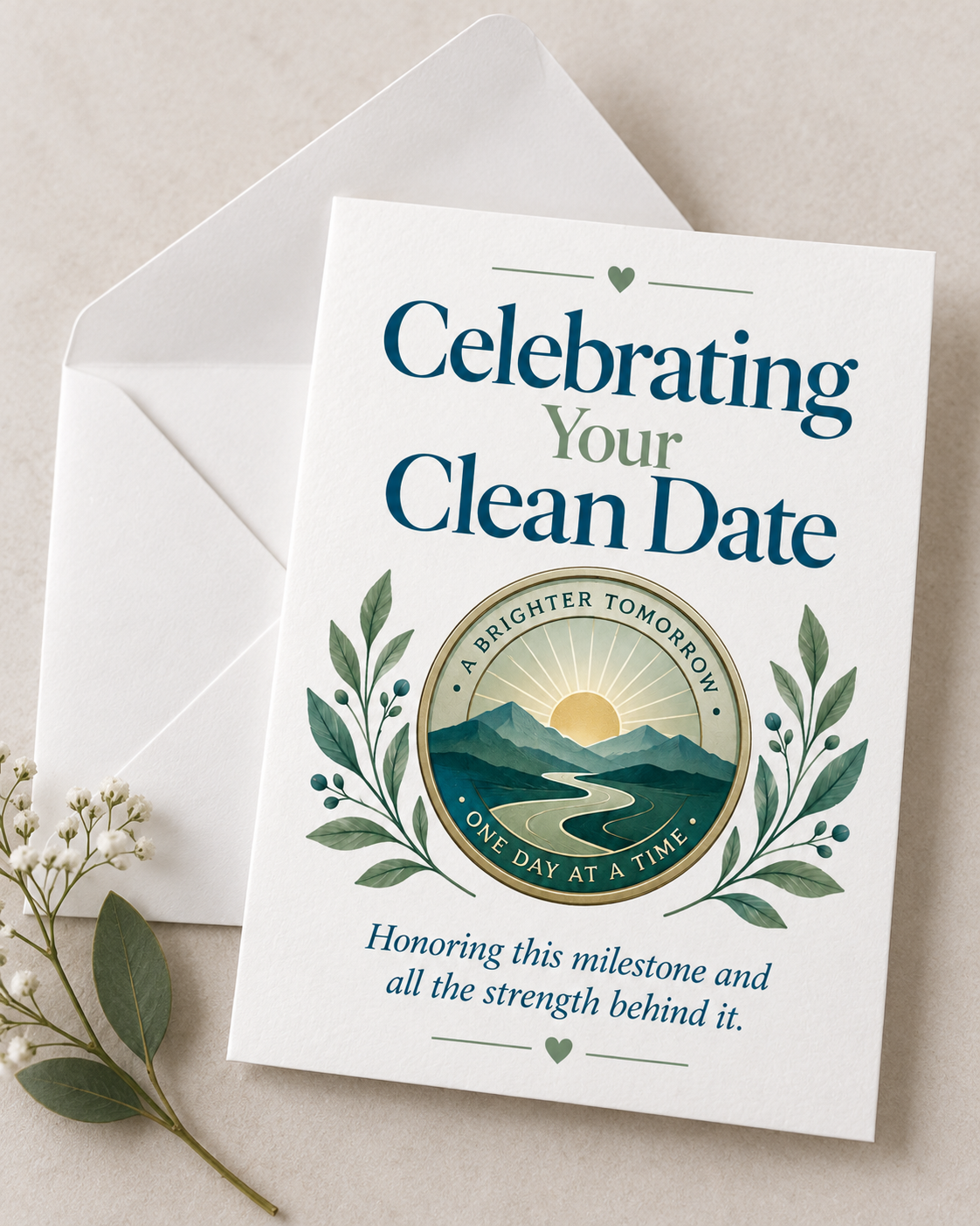 Celebrating Your Clean Date – Free Printable & Digital Recovery Card