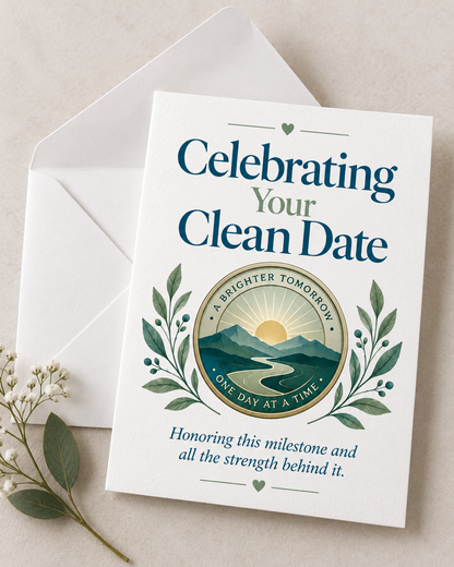 Celebrating Your Clean Date – Free Printable & Digital Recovery Card