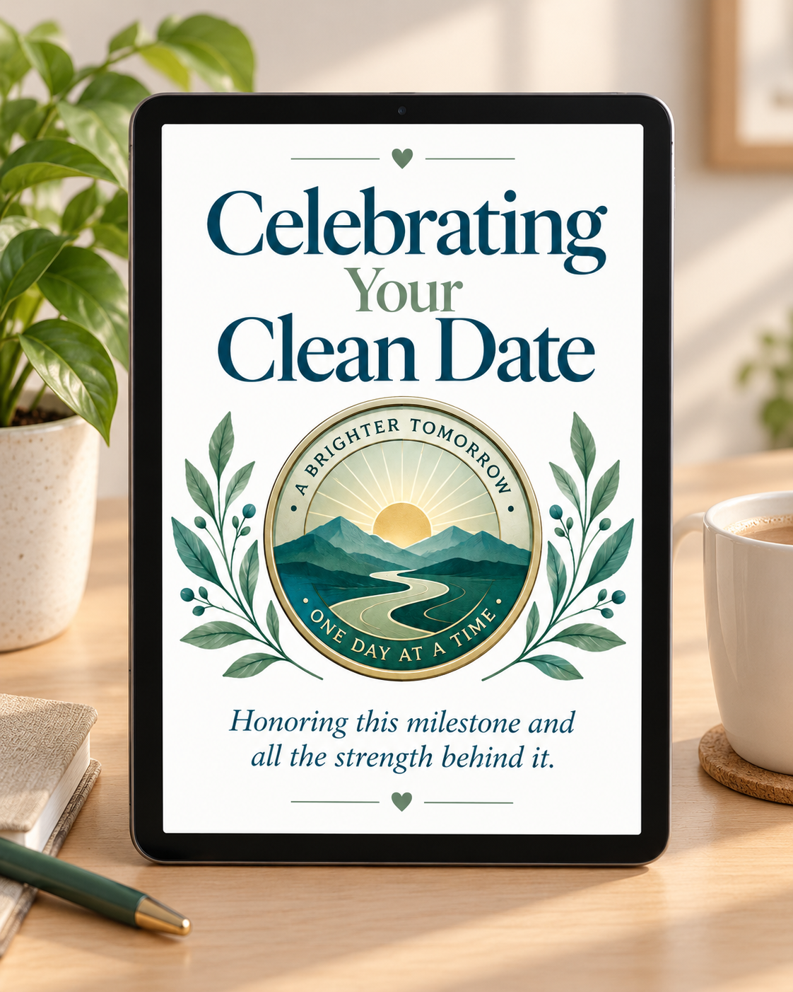 Celebrating Your Clean Date – Free Printable & Digital Recovery Card