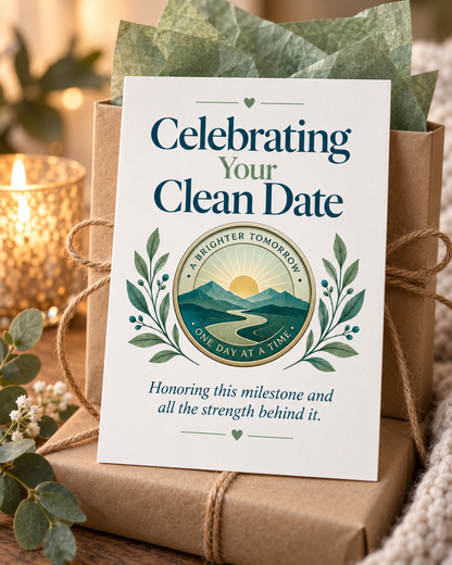 Celebrating Your Clean Date – Free Printable & Digital Recovery Card